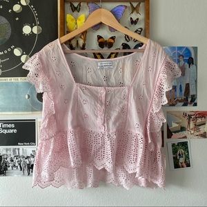 Urban Outfitters eyelet blouse